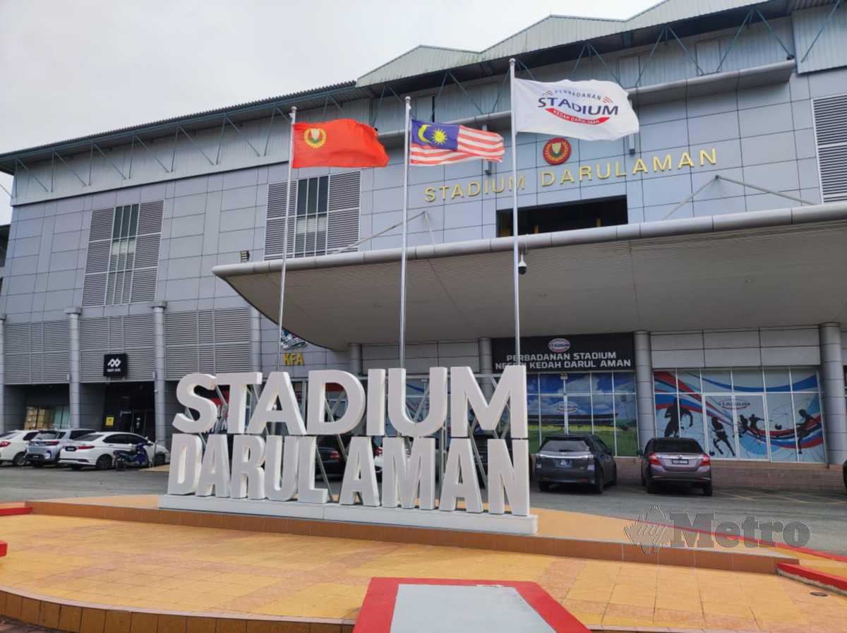 STADIUM Darul Aman bakal menjadi tumpuan penyokong Kedah pada saingan menentang Selangor FC Sabtu ini. -FOTO Izzali Ismail