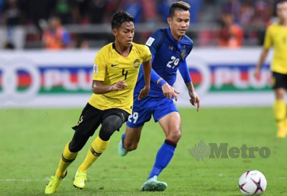 Syahmi Safari hasilakan gol menarik ketika aski Piala AFF. FOTO File NSTP