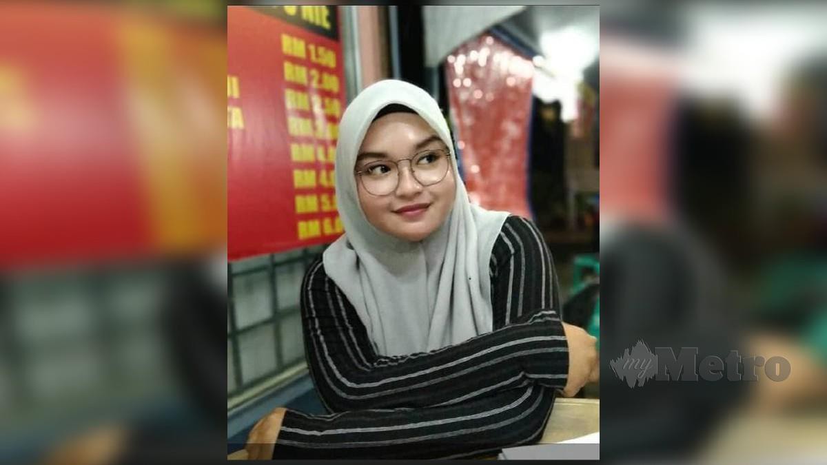 NOR Syarafina dilaporkan hilang selepas keluar rumah di Kampung Parit Lembah Libat, Peringat, petang kelmarin. FOTO ihsan keluarga