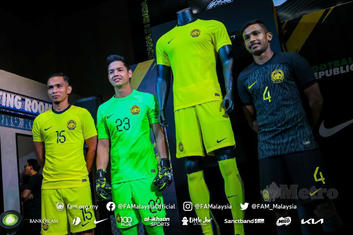 (DARI kiri) Ahmad Khuzaimi, Syihan dan V Ruventhiran antara tiga pemain dipanggil bersama skuad ke Piala AFF. FOTO FB FAM 