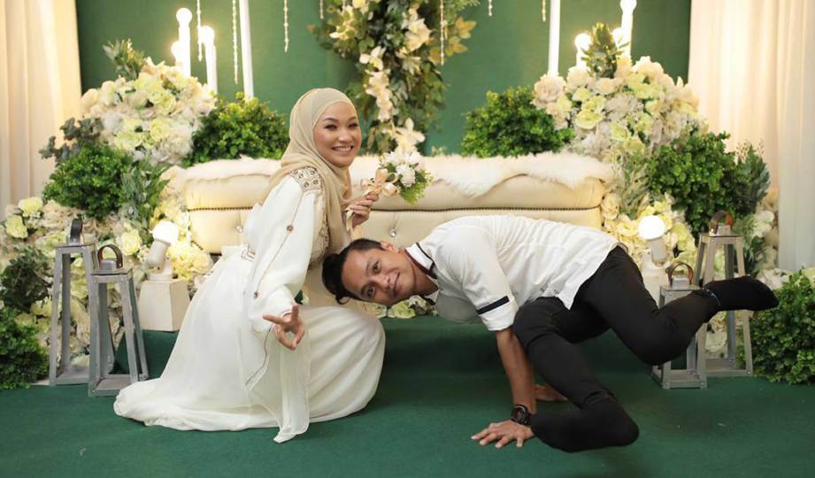 ALAM Wakaka mengikat pertunangan dengan Nurul Alisya Najwa. FOTO Alam Wakaka