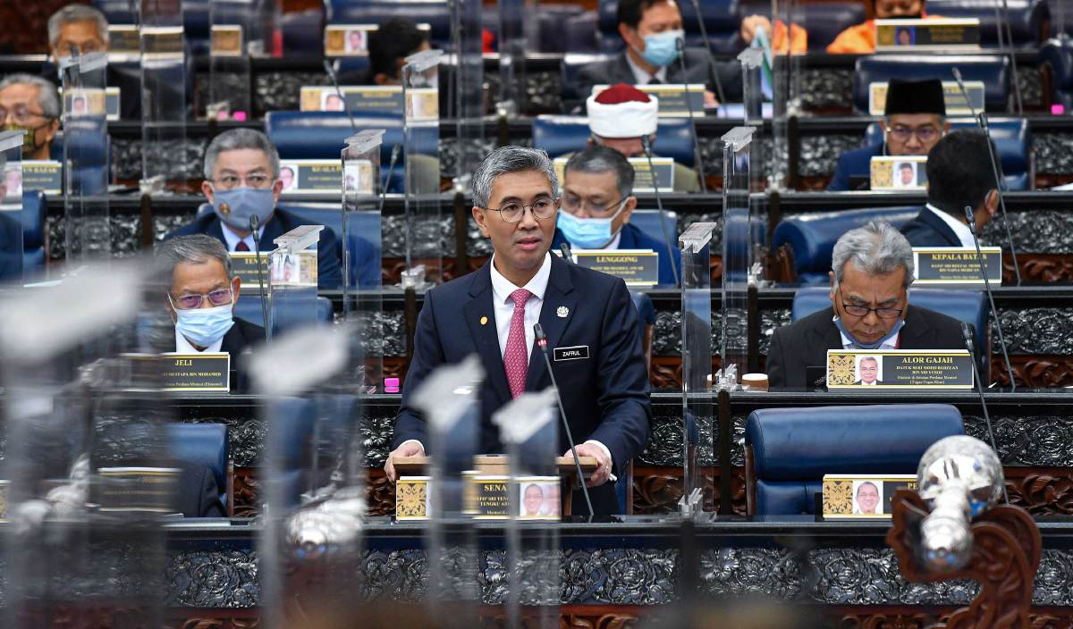 TENGKU Zafrul ketika sesi Dewan Rakyat di Parlimen. FOTO Ihsan Jabatan Penerangan Malaysia