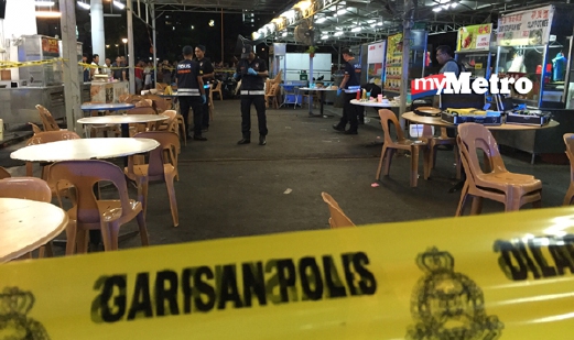 Restoran di Paya Trubong tempat mangsa ditembak malam tadi. - Foto NSTP (Fail)