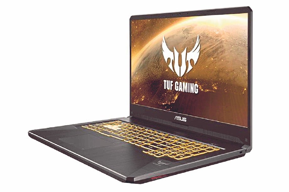 ASUS TUF Gaming FX-505D menggabungkan kad grafik Nvidia dan pemproses AMD. 