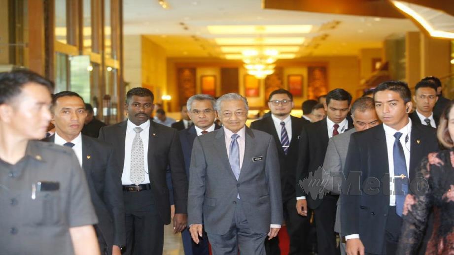 TUN Mahathir Mohamad ketika hadir pada Forum KewanganIslam ke-15 2019 di Kuala Lumpur. FOTO/ Syarafiq Abd Samad