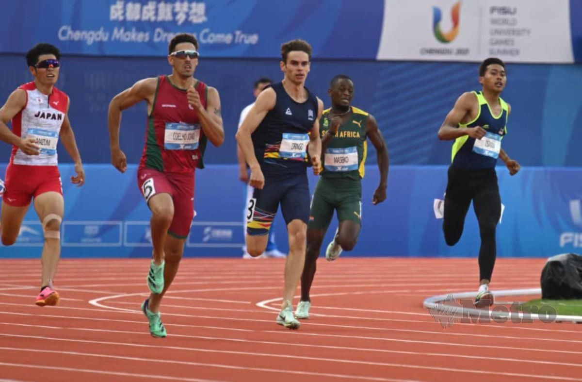 UMAR (kanan) ketika beraksi di Universiade Chengdu, China, baru-baru ini. 