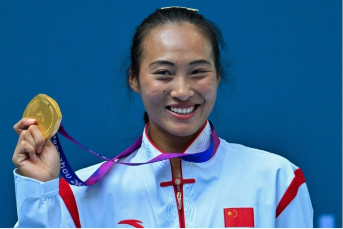 PEMAIN tenis wanita China, Zheng Qinwen. FOTO AFP