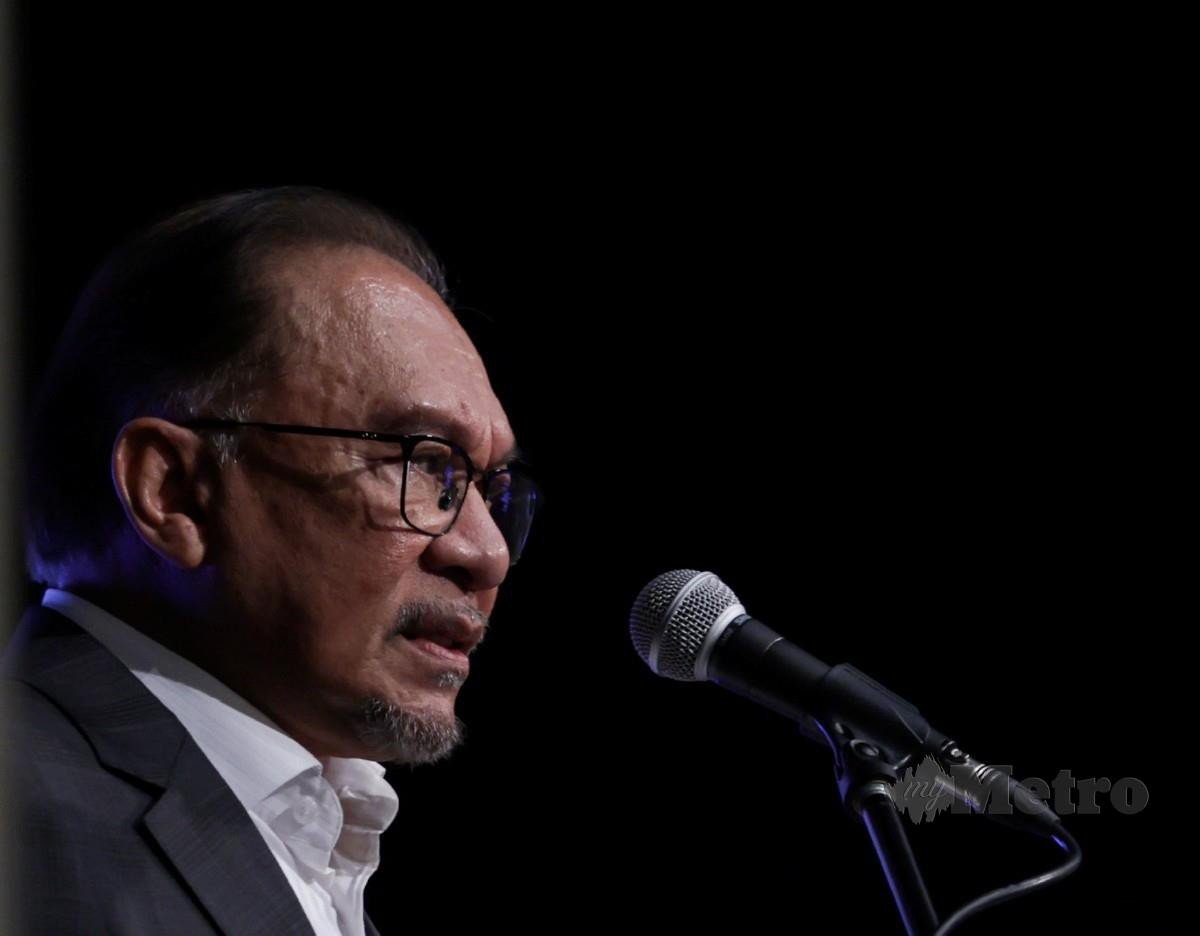 DATUK Seri Anwar Ibrahim. FOTO Aswadi Alias
