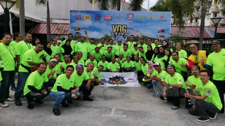PEMILIK motosikal kembara berkuasa tinggi VOG bergambar sempena VBJ 2019 di Port Dicson. FOTO Mohd Khidir Zakaria