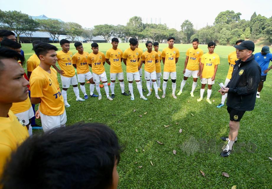 SKUAD Maloney melakar keputusan 11-0 menentang Brunei. FOTO/NSTP
