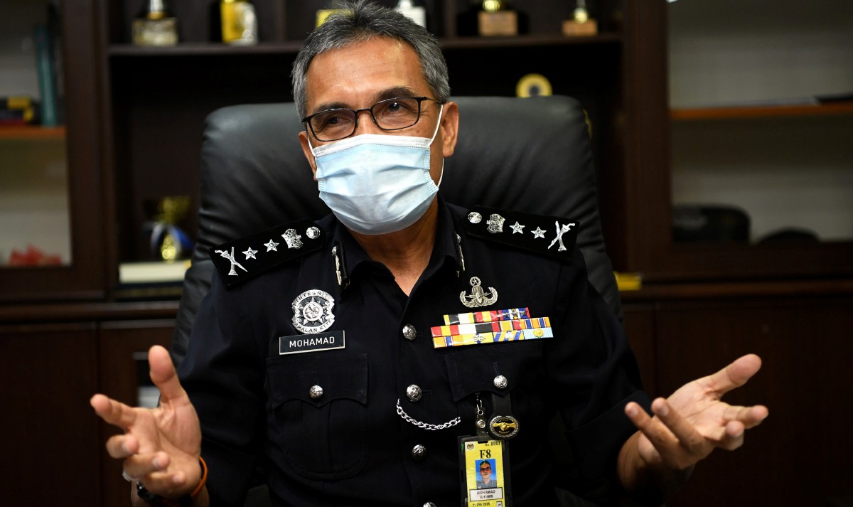 Mohamad ketika ditemui di Ibu Pejabat Polis Kontinjen Negeri Sembilan, di sini. FOTO BERNAMA