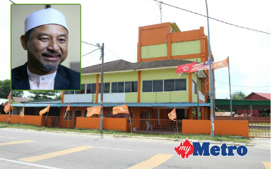 Wisma Tok Guru yang kontroversi. (Gambar kecil) Mohd Nassuruddin. 