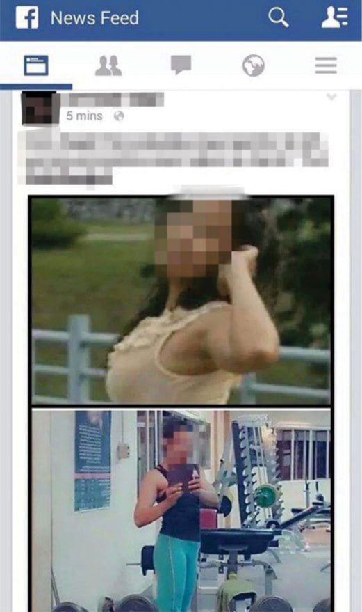 LAMAN Facebook yang mengambil gambar beberapa gadis untuk dimalukan.