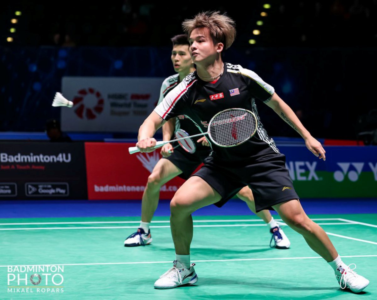 AKSI EE Yi (kanan) dan Yew Sin, hari ini. FOTO Badminton Photo