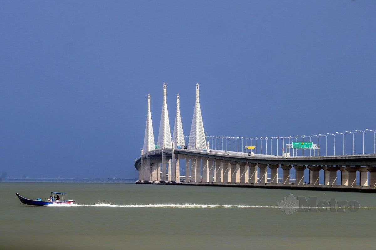 JAMBATAN Sultan Abdul Halim Muadzam Shah atau Jambatan Kedua Pulau Pinang. FOTO arkib NSTP