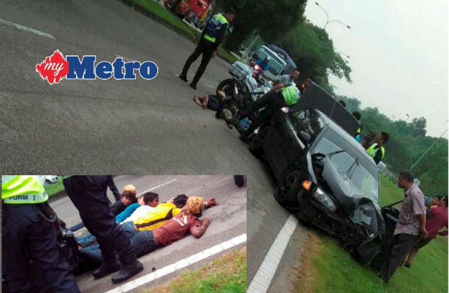 Enam remaja tempatan ditahan polis selepas melarikan diri menaiki sebuah kereta di Pasir Gudang.