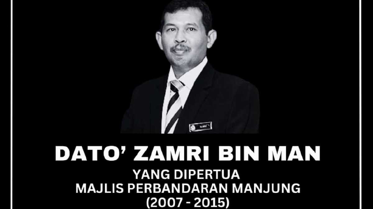 ALLAHYARHAM Datuk Zamri Man. FOTO Ihsan FB Majlis Perbandaran Manjung.