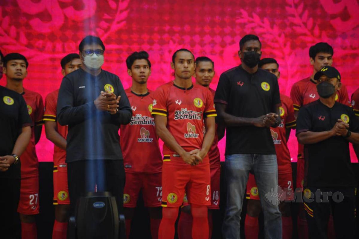 ZAQUAN Adha (tengah) berazam membawa Negeri Sembilan menamatkan saingan sekurang-kurangnya di tangga kelima carta Liga Super musim ini. -FOTO Mohd Amin Jalil.