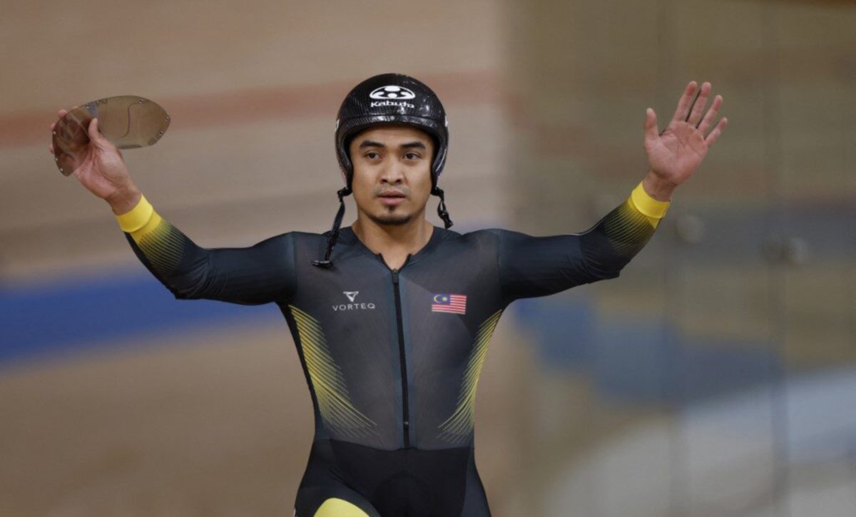 Azizulhasni Awang bersaing pada temasya Sukan Olimpik 2020. FOTO AFP
