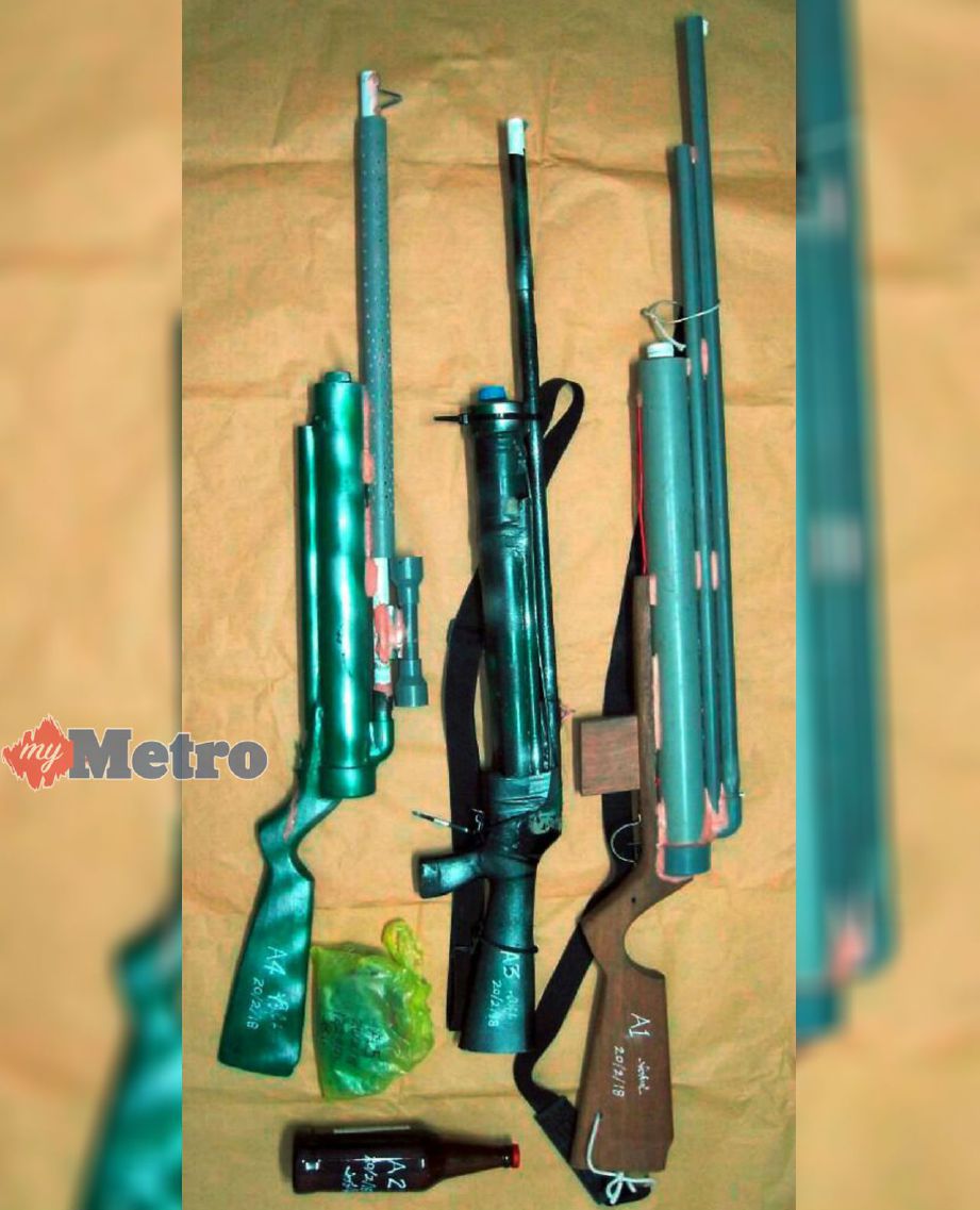 Bahaya senapang  paip PVC Harian Metro